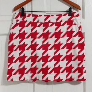 ⛳️VTG Loudmouth⛳️ - Red/White Houndstooth Fairway Classic Skort